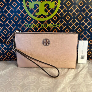 Tory Burch Chelsea Wristlet Bag Shell Pink